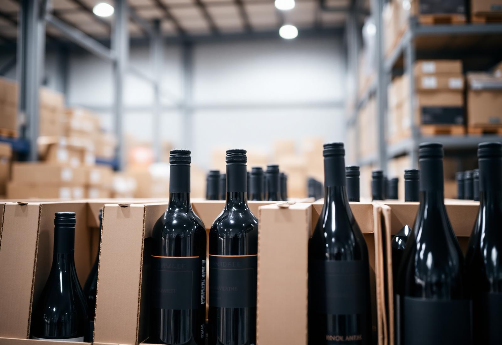 Wine export logistics warehouse